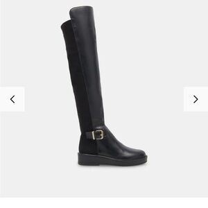 Dolce Vita Black Over the Knee Boots - Ember Boot in black leather